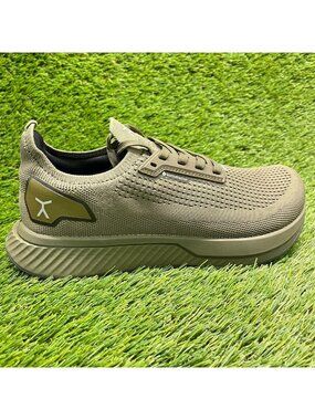Flux Adapt Waterproof Runner Olive Mens Size 8 Women 9.5 Athletic Shoes Sneakers